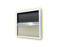 Camper Fenster Rollo und Moskitonetzmit LED-Beleuchtung...