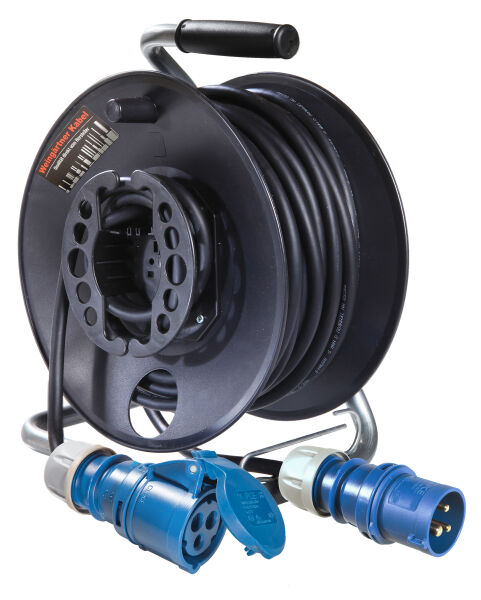 Kunststoff-Gerätetrommel, 230 V, CEE, 25m