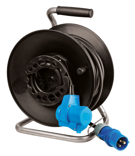 Kunststoff-Campinggerätetrommel, 230 V, CEE, 25m